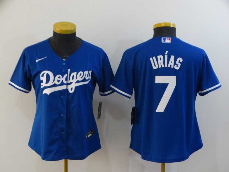 Women Dodgers 7 Julio Urias Royal 2020 Nike Cool Base Jersey,We sell and wholesale Women Dodgers 7 Julio Urias Royal 2020 Nike Cool Base Jersey on line form chian!